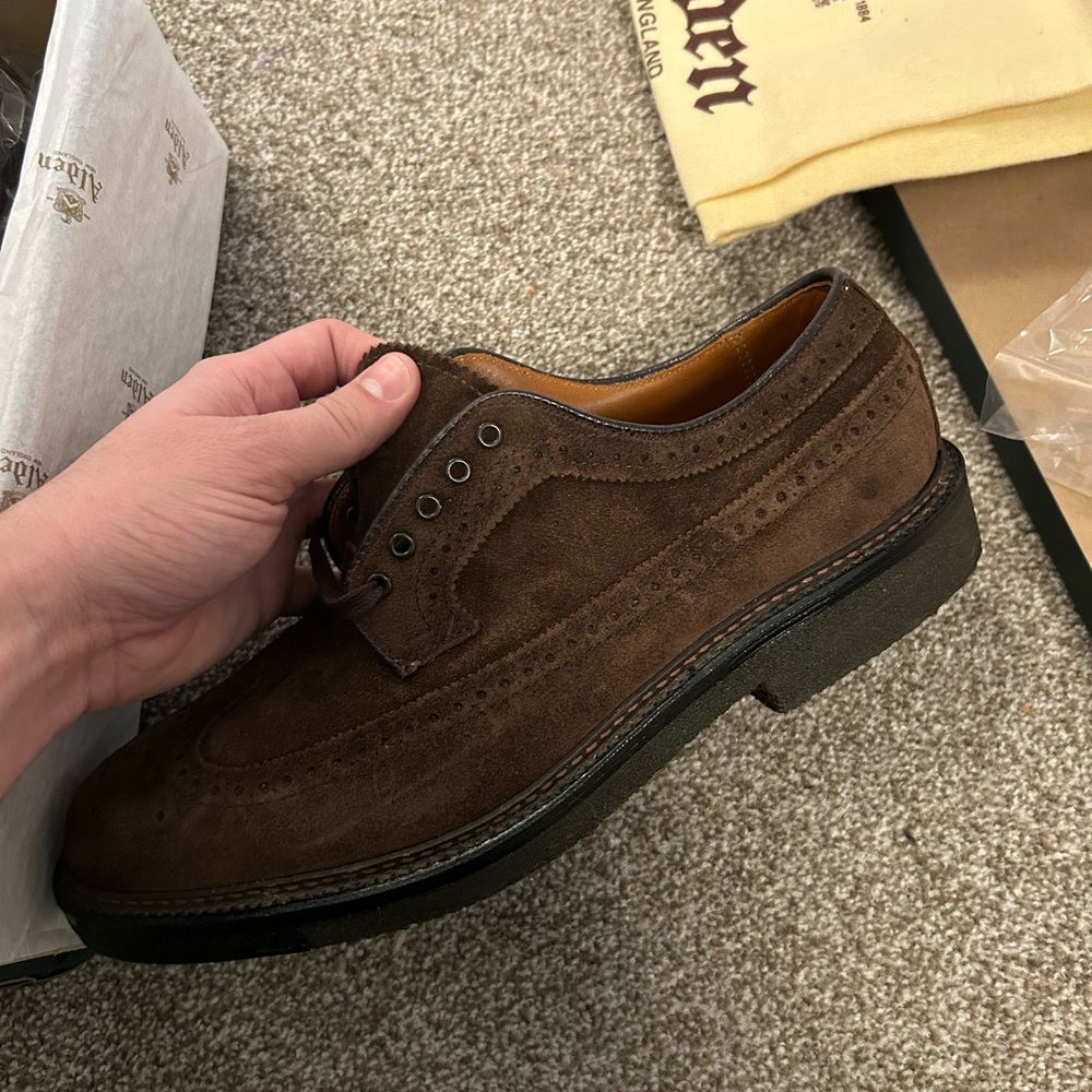 COPY - Brand new size 9 Alden suede longwing shoes